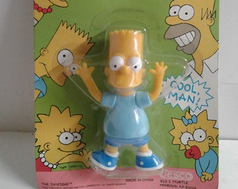 The Simpsons Bart Bendable Action Figure Jesco 1990 - Etsy
