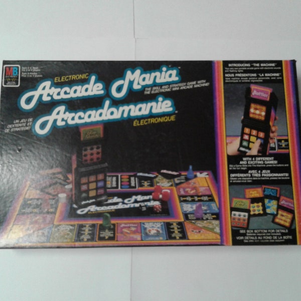 Electronic Arcade Mania Game Milton Bradley 1983