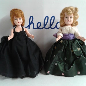 Lot Of 2 Vintage PMA Plastic Molded Art Dolls NY USA Vintage 50s