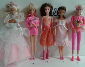 Two Barbie Dolls Gift Giving Barbie 1988 Number 1205 and Ballerina