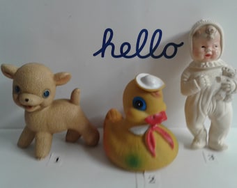 You Choose! - Vintage Squeaky Rubber Baby Toys