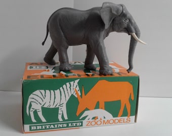 Vintage 70's BRITAINS African Elephant Zoo Models #1310 - Etsy