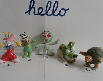 You Choose! Collectible Toy Figures - Roger Rabbit, Teletubbies Dipsy, Oscar Alien, Milo the Dog, Pokemon Golem