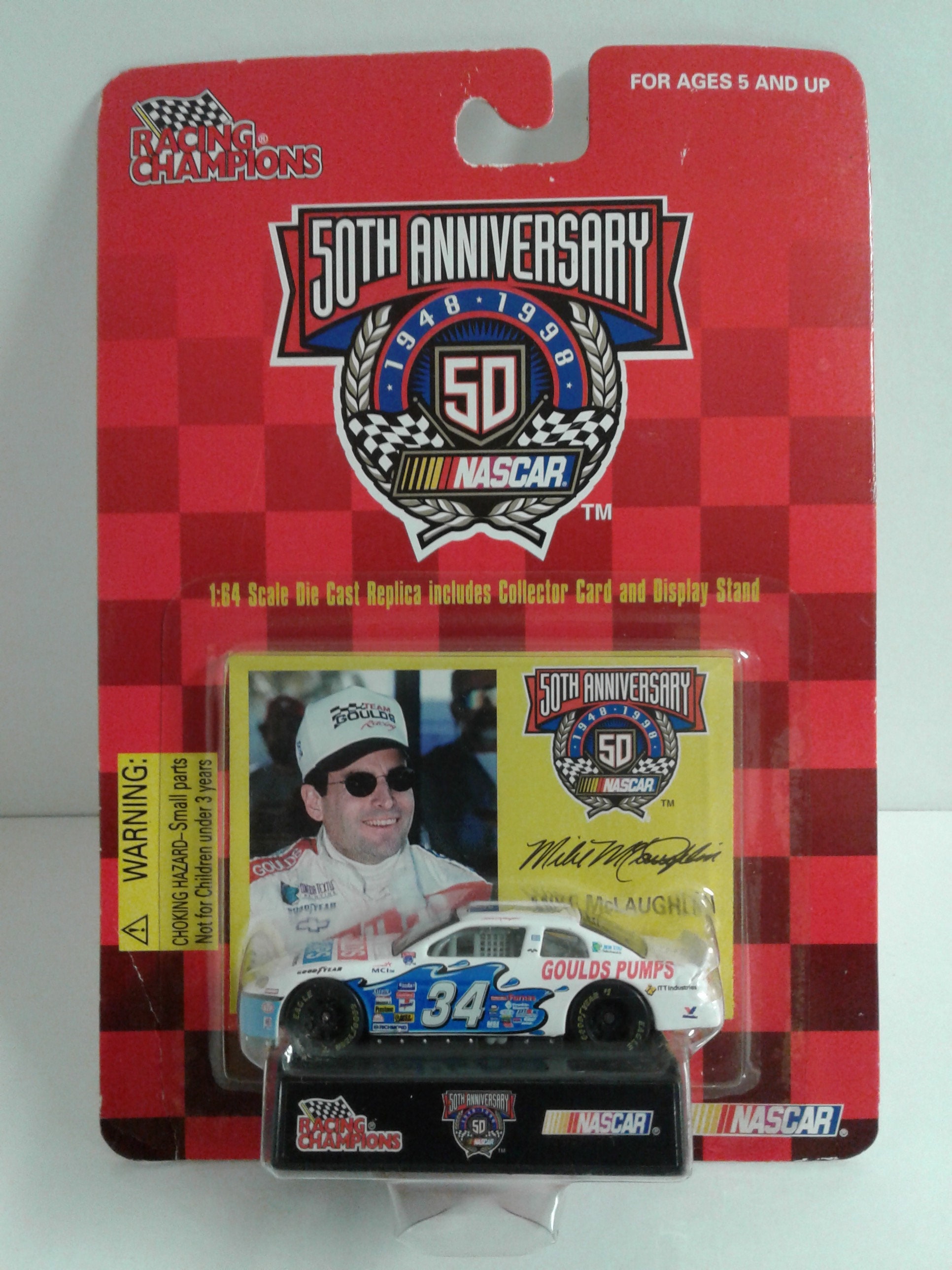 NASCAR Mike Mclaughlin #34 Racing Champions 50th Anniversary Die