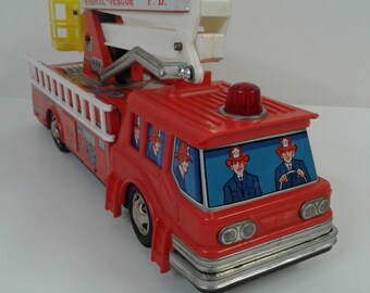 Vintage 1960s Snorkel Rescue Fire Truck Junior Product Japan 12