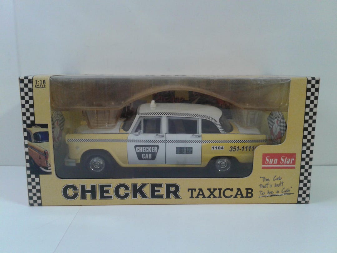 【ジャンク扱い】 SUNSTAR 1/18 チェッカー タクシーキャブ 1981 Sun Star 1981 Atlanta Checker Cab 1:18 Scale Metal Die Cast Model