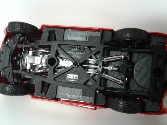 Burago 1957 Red Chevrolet Corvette Die Cast 1/24 Scale - Etsy