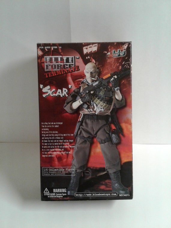 Blue Box Elite Force Terminate SCAR 1/6 Collectible Figure - Etsy