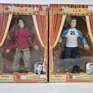 Ty wybierasz! Living Toyz 2000 NSync Kolekcjonerska Marionetka JC Chasez LUB Justin Timberlake