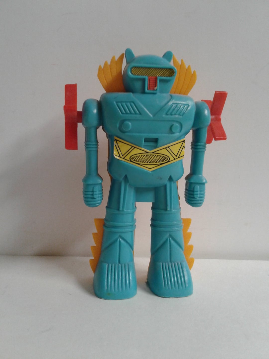 Swimming Windmill Robot Wind up Toy Vintage 1970s Hong Kong Works