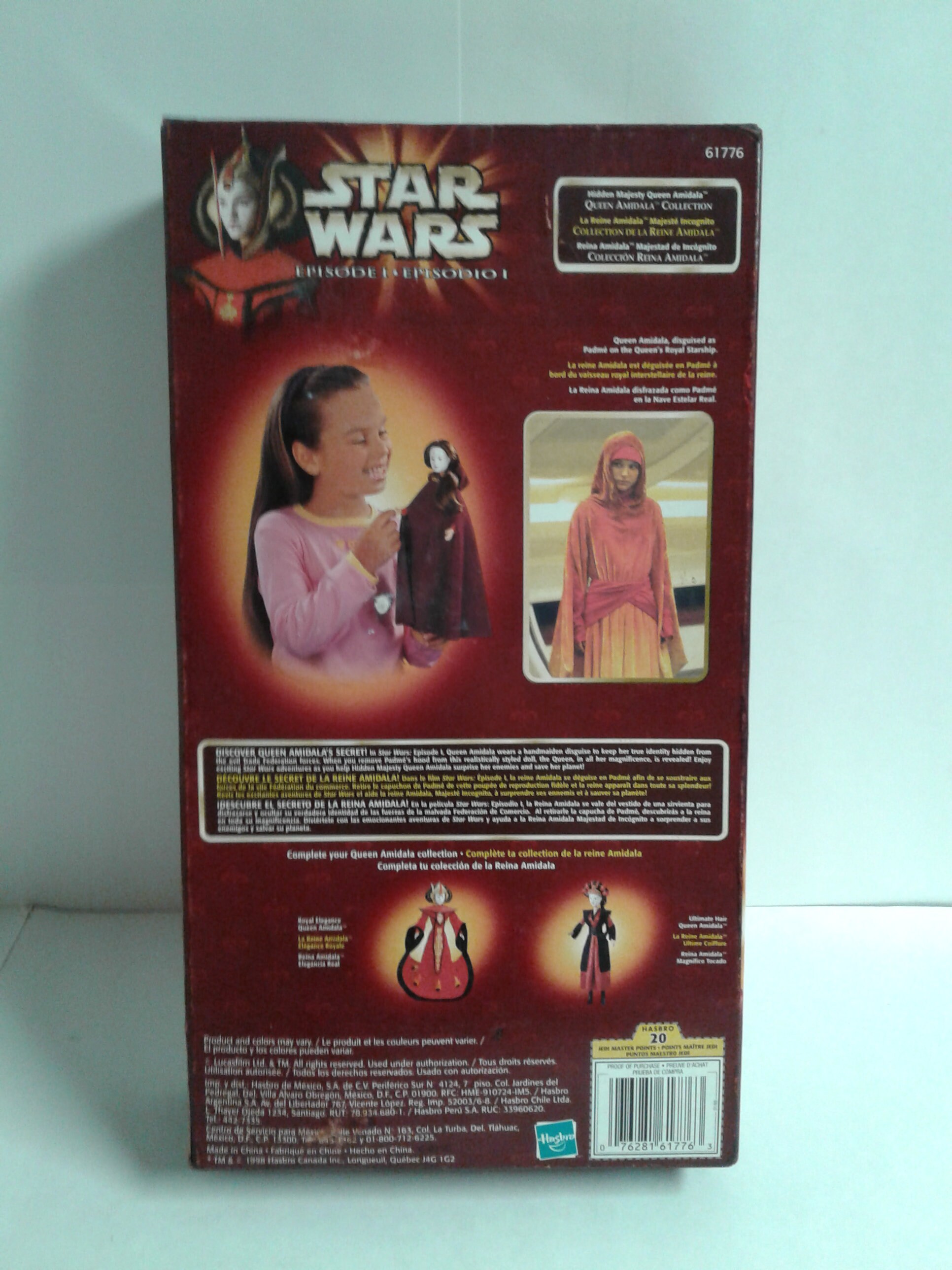 Star Wars Episode 1 Queen Amidala Doll 61776 - Hasbro 1998 Star Wars Episode 1 Queen Amidala Doll 61776 - Hasbro 1998
