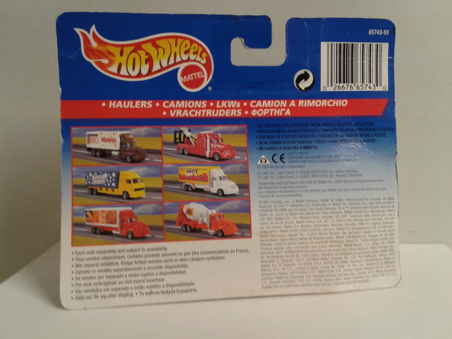 1997 Mattel Hot Wheels Haulers Camions LKWs MOTT'S | Etsy