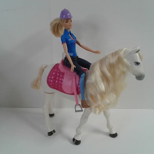 Mattel Barbie Dream Horse, Barbie Doll and Walking, Sound Horse Works!