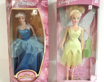 You Choose! Disney Princess Cinderella Doll OR Tinker Bell Doll