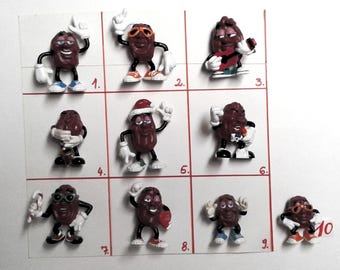 You Choose! California Raisin PVC 3" Figures Vintage Applause 1987