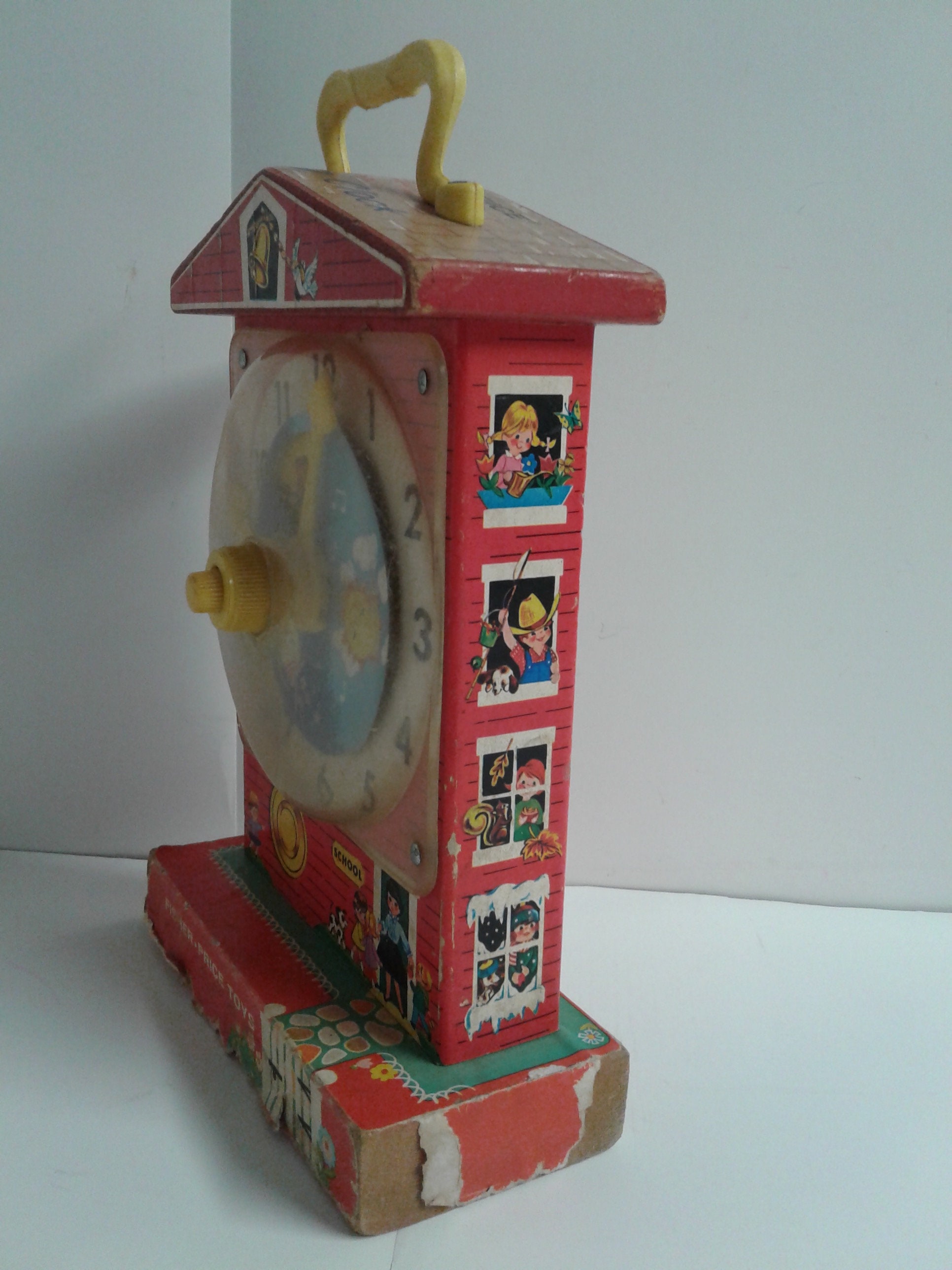 Fisher Price Theaching Clock Music Box #998 Vintage 1962/68 - Etsy