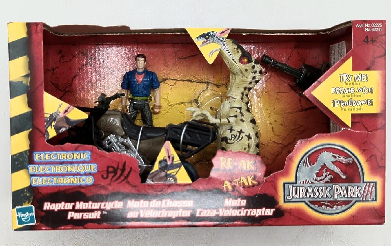 Jurassic Park III Dr. Alan Grant Raptor Motorcycle Pursuit- Re-ak