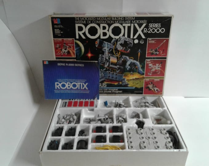 ROBOTIX Argus R-2000 Motorized Modular Building System Vintage 1986 MB ...