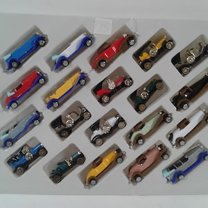 ビンテージクラシックカー20台セット ダイキャスト製 I:43 ファストホイールカー