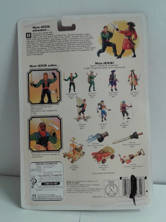 ☆Mattel社 映画「フック」 フィギュア ピーターパン 1991年製 新品☆ ☆Mattel社 映画「フック」 フィギュア ピーターパン 1991年製 新品