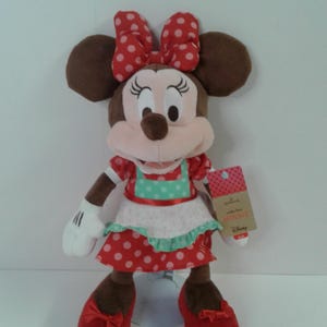 Hallmark Disney Minnie Mouse Cookie Time 13 Inch Plush Stuffed Animal image 1