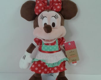 Hallmark Disney Minnie Maus Cookie Time 13 Zoll Plüsch Stofftier