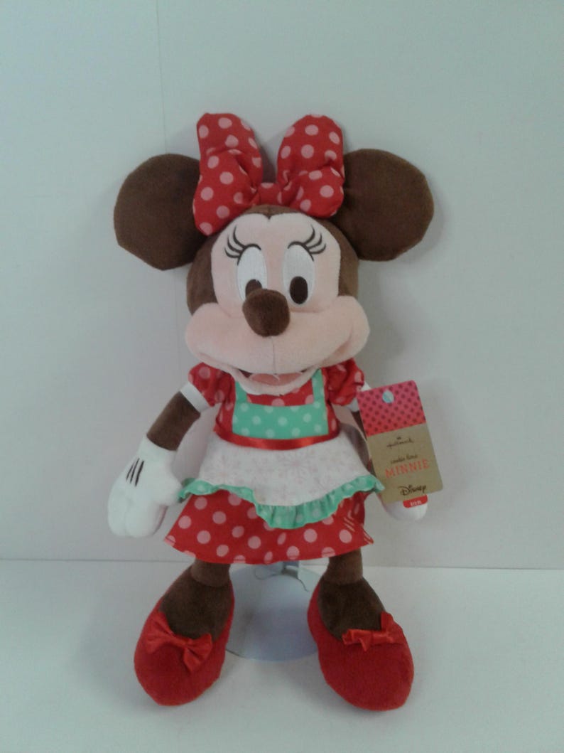 Hallmark Disney Minnie Mouse Cookie Time 13 Inch Plush Stuffed Animal image 1