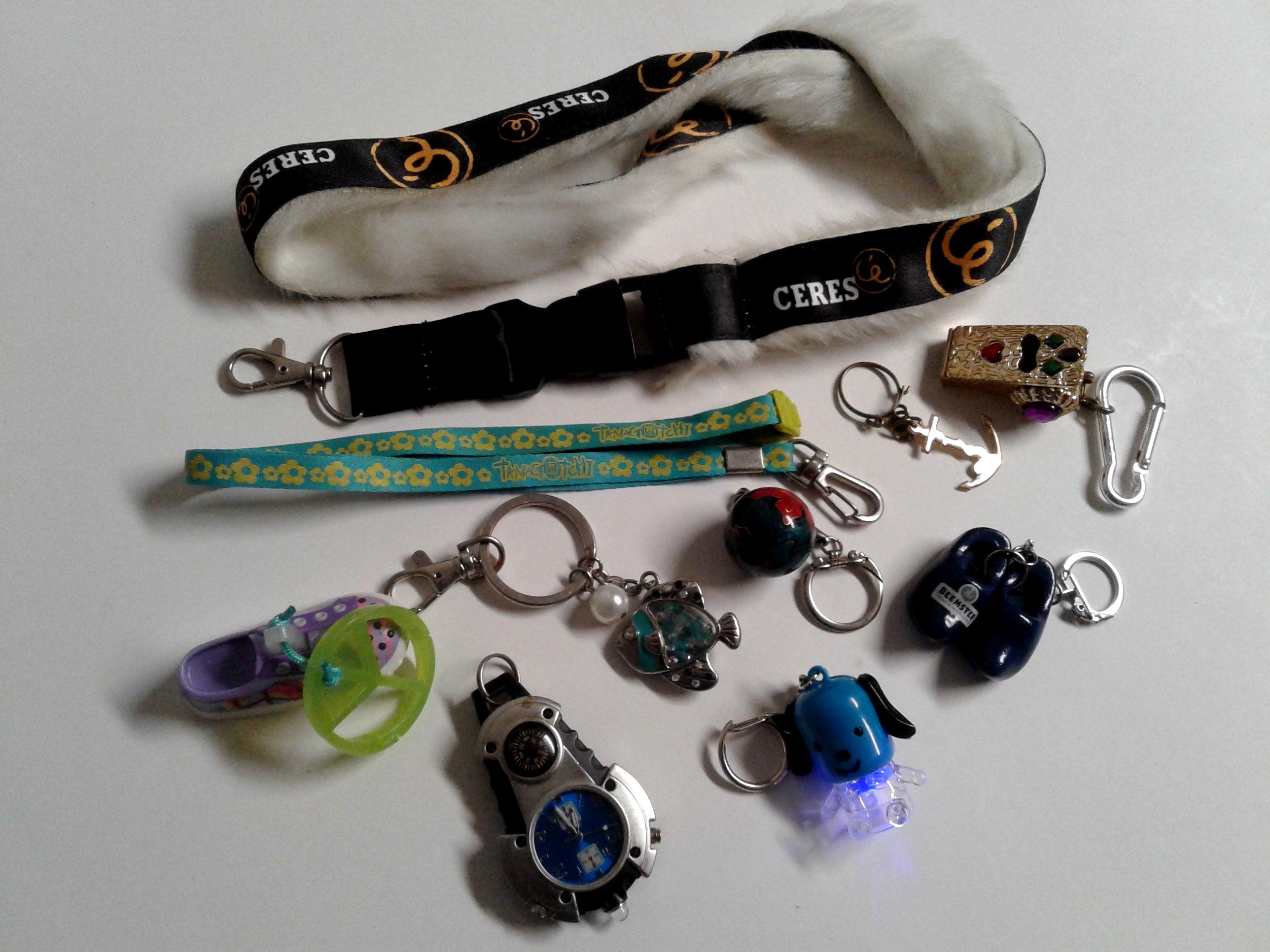 Junk Drawer Lot Key Chains Lanyards Pocket Watch - Etsy
