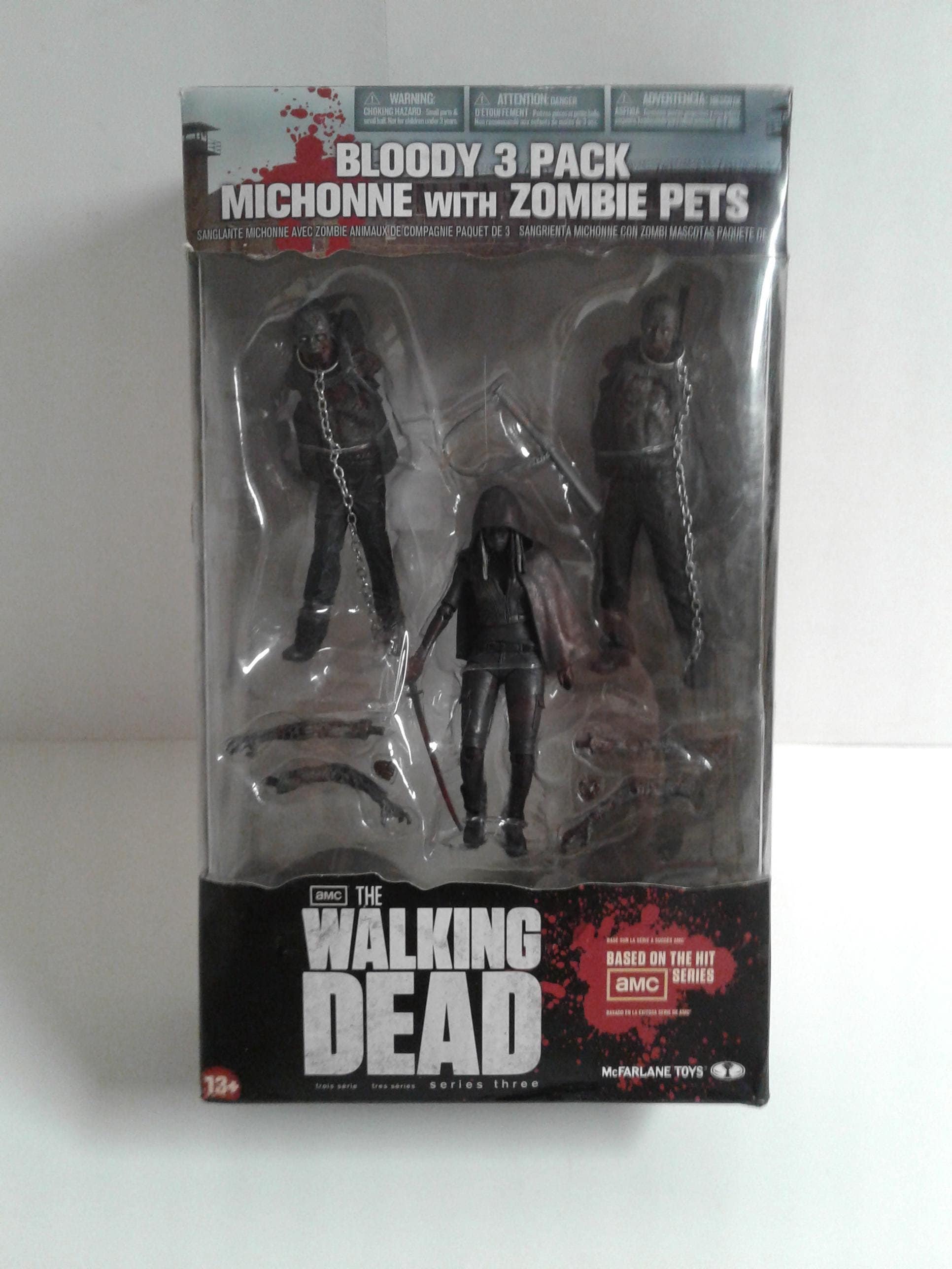 Mcfarlane Toys AMC the Walking Dead Bloody 3 Pack Michonne With