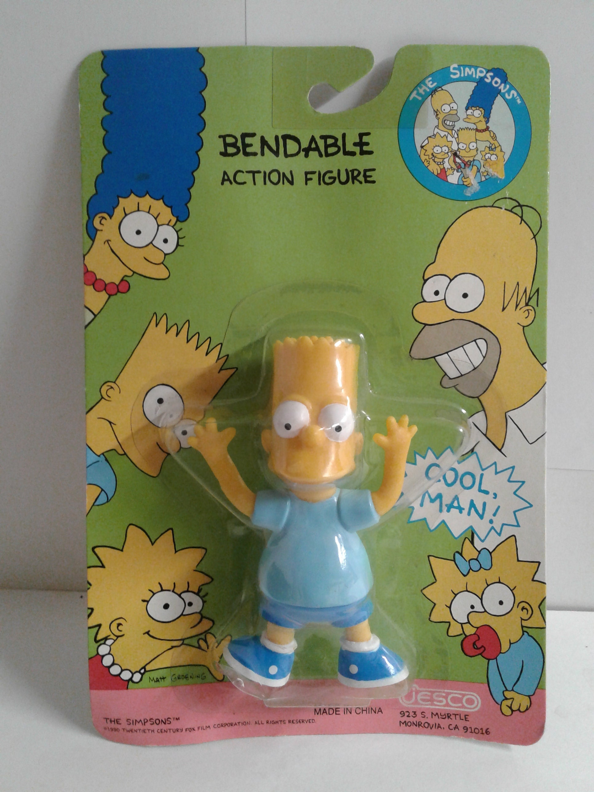 The Simpsons: Bart Simpson Bendable Action Figure - Jesco