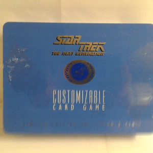 Boîte de jeu de cartes personnalisable Star Trek The Next Generation, édition limitée