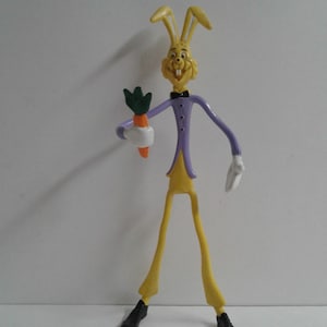Vintage Bendable Easter Bunny Rabbit 11 Inch Toy Bandy Figure