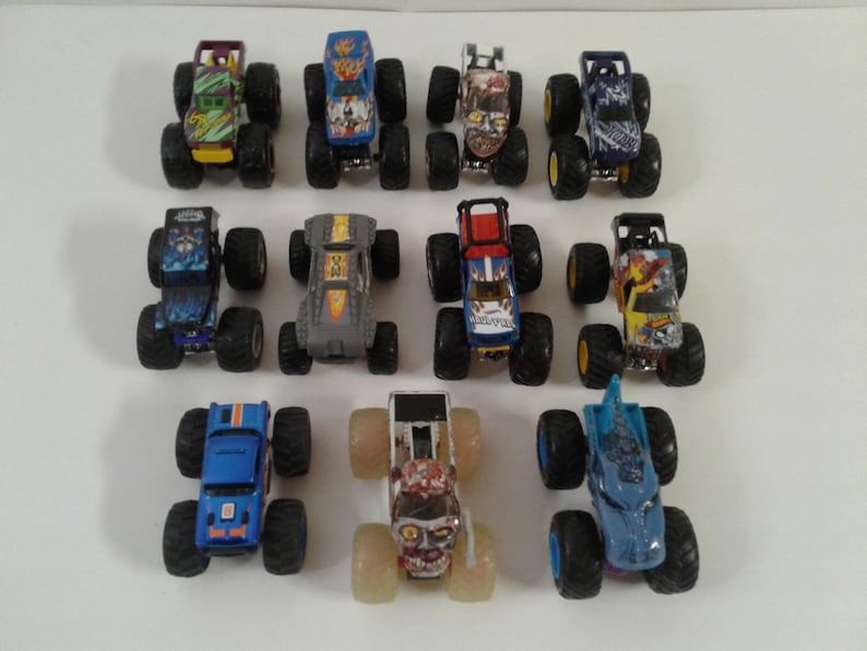 Hot Wheels Monster Jam Monster Truck 1:64 Diecast Vehicle Lot Of 11 image 1