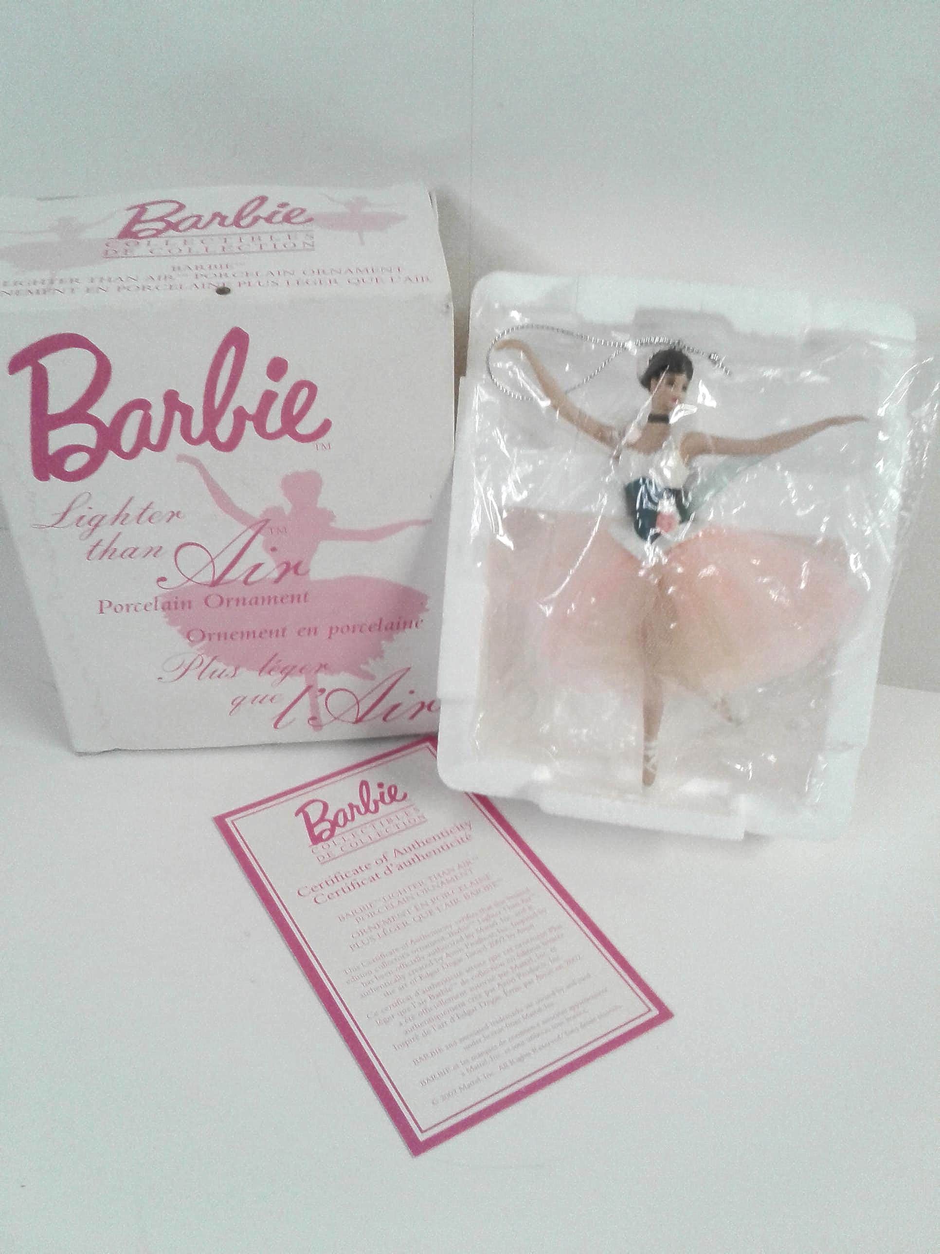 Barbie Doll Barbie Lighter Than Air Porcelain Ornament Prima