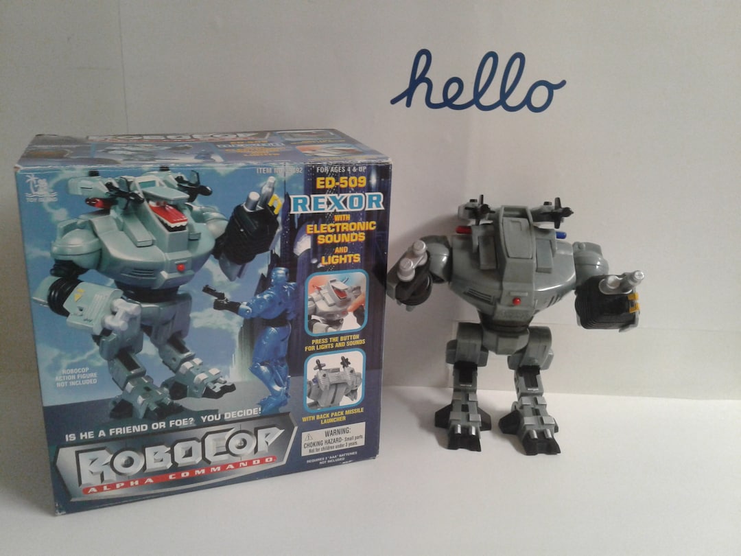 ROBOCOP Alpha Commando Ed-509 Rexor Action Figure Toy Island 1998