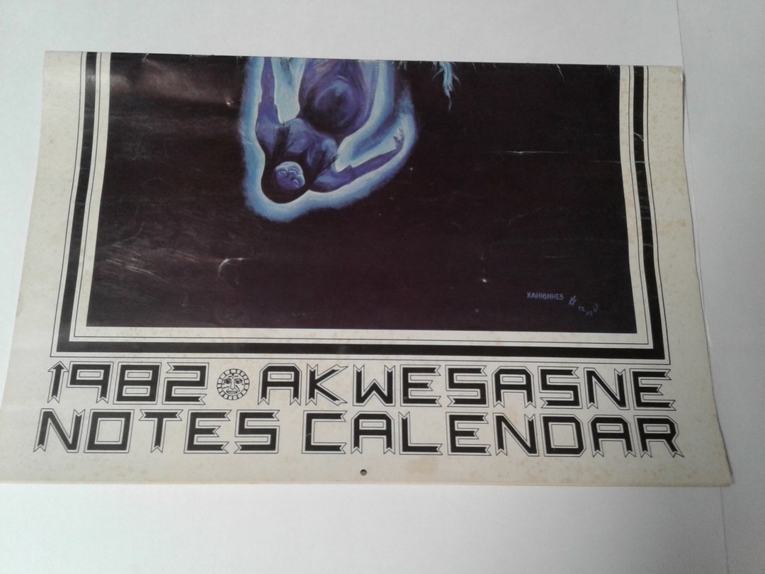 Vintage 1982 Akwesasne Notes Calendar Etsy