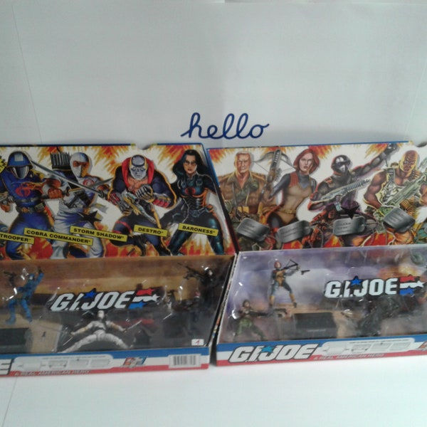 You Choose! G.I Joe  25th Anniversary 5-Pack Box Set Action Figures