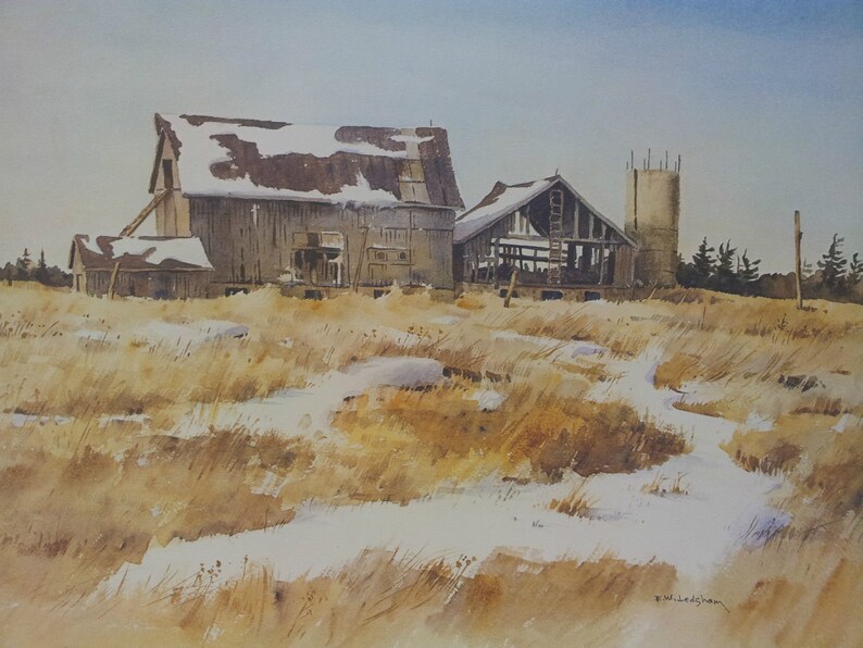 Download Last Snow,South Peel Art Print Landscape by E.W Ledsham ...