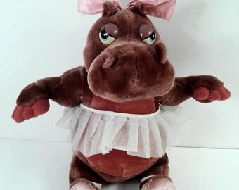 Fantasia Hyazinth Nilpferd Ballerina 14" Plüsch Stofftier Spielzeug Korea