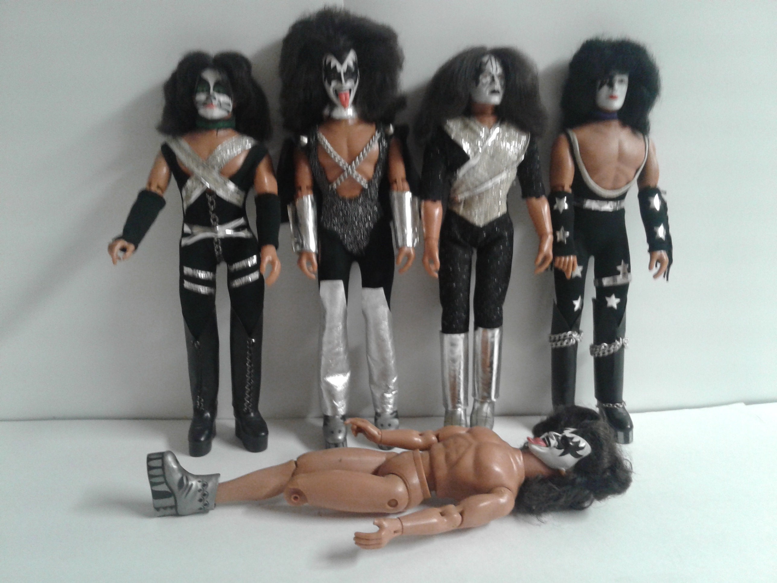 MEGO KISS Complete Set of 4 1  Inch Figures Vintage   Etsy Canada