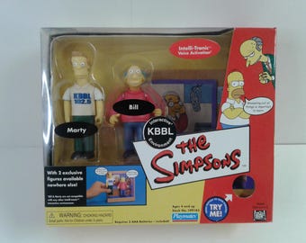 Playmates the Simpsons: KBBL Bill & Marty World of Springfield
