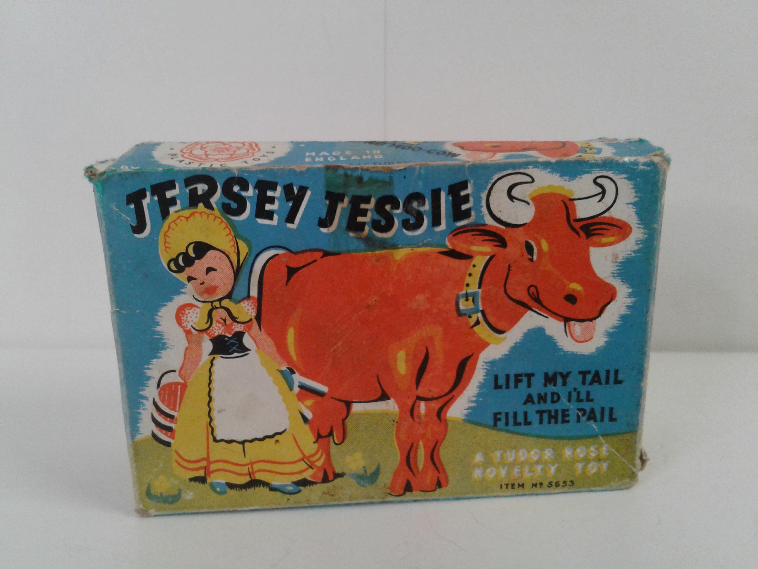 Vintage Jersey Jessie the Milking Cow Tudor Rose Novelty Toy England