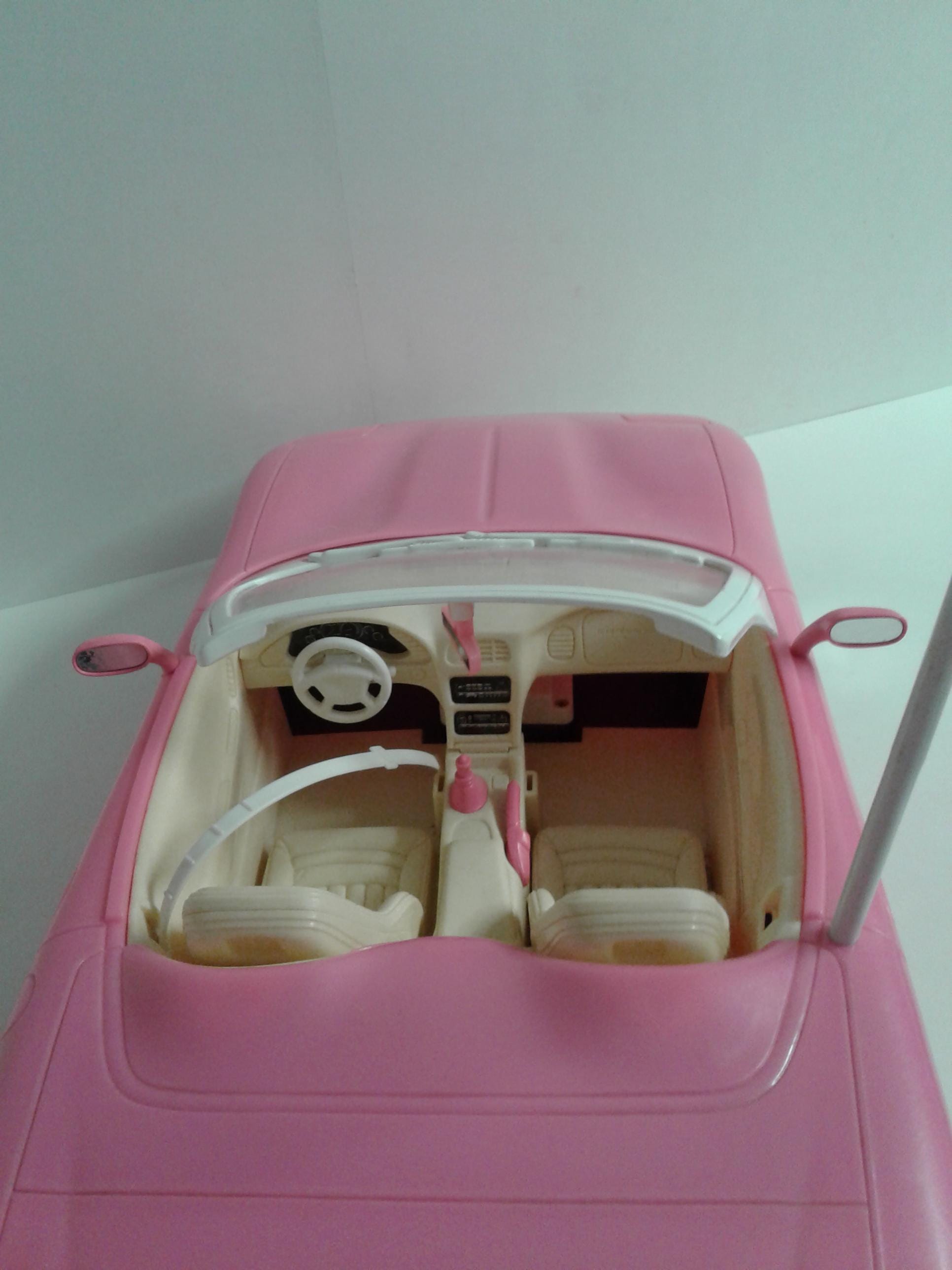 Mattel 20 Inch Barbie Pink Convertible Corvette White Mattel 20 Inch Barbie Pink Convertible Corvette White
