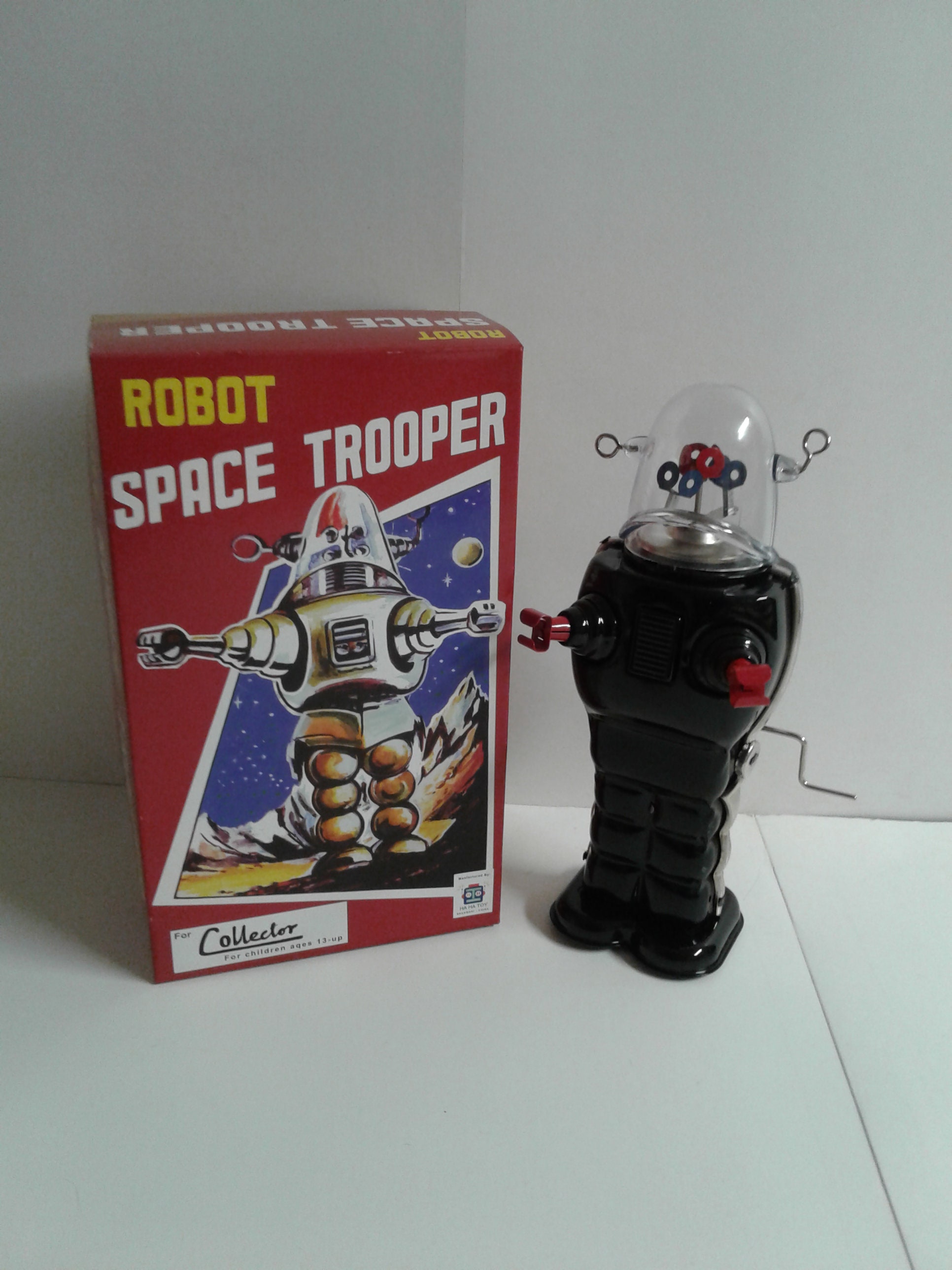値下げ アストロガンガー　ゼンマイ式ブリキロボット　昭和レトロ ビンテージ 1960年代 ノグチ製『MECHANICAL MIGHTY ROBOT WITH SPARK』 ブリキ