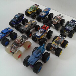 Hot Wheels Monster Jam Monster Truck 1:64 Diecast Vehicle Lot Of 11 image 2