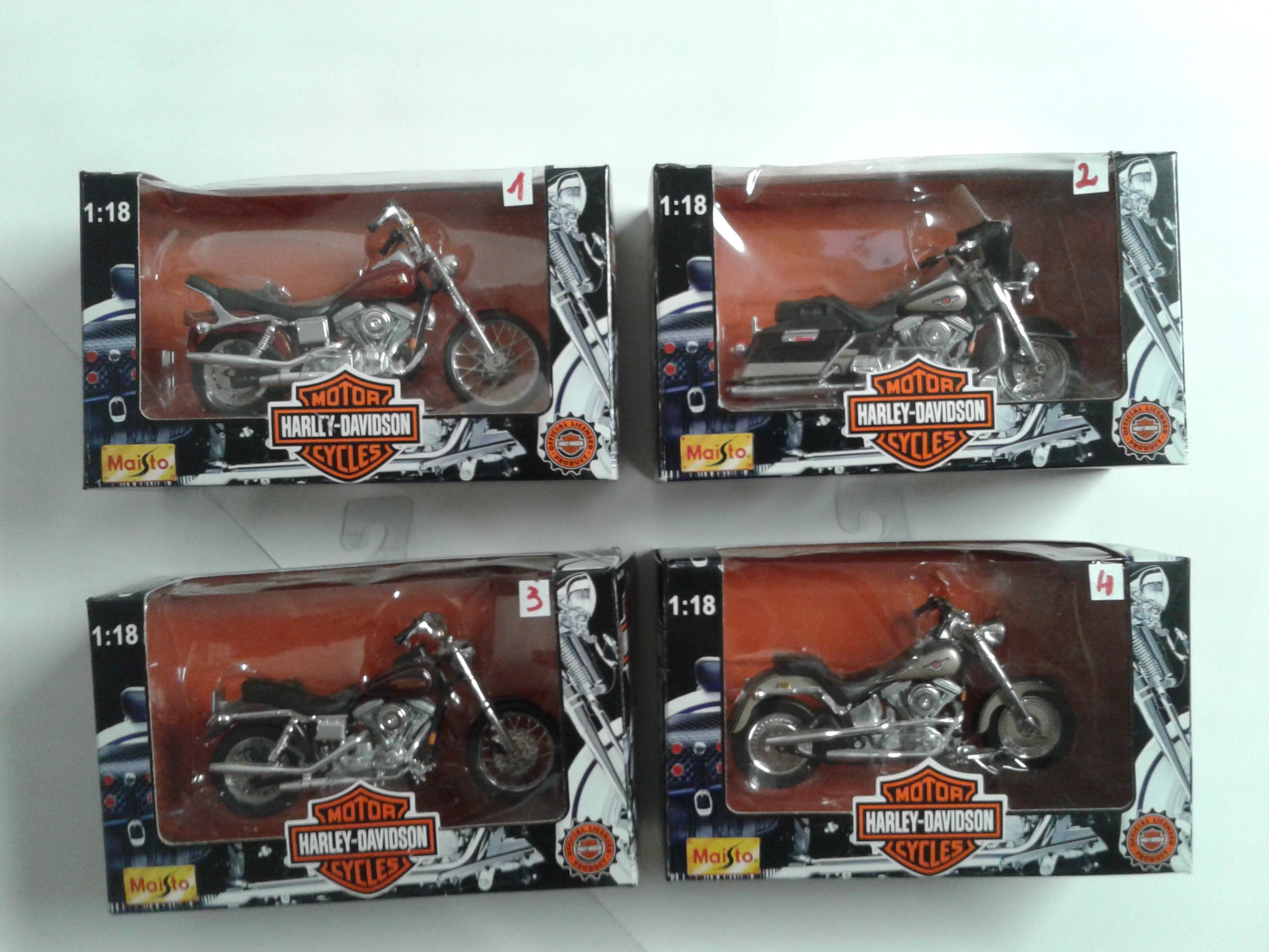 You Choose! Maisto 1997 Harley-davidson Motor Cycles 1:18 Scale (1