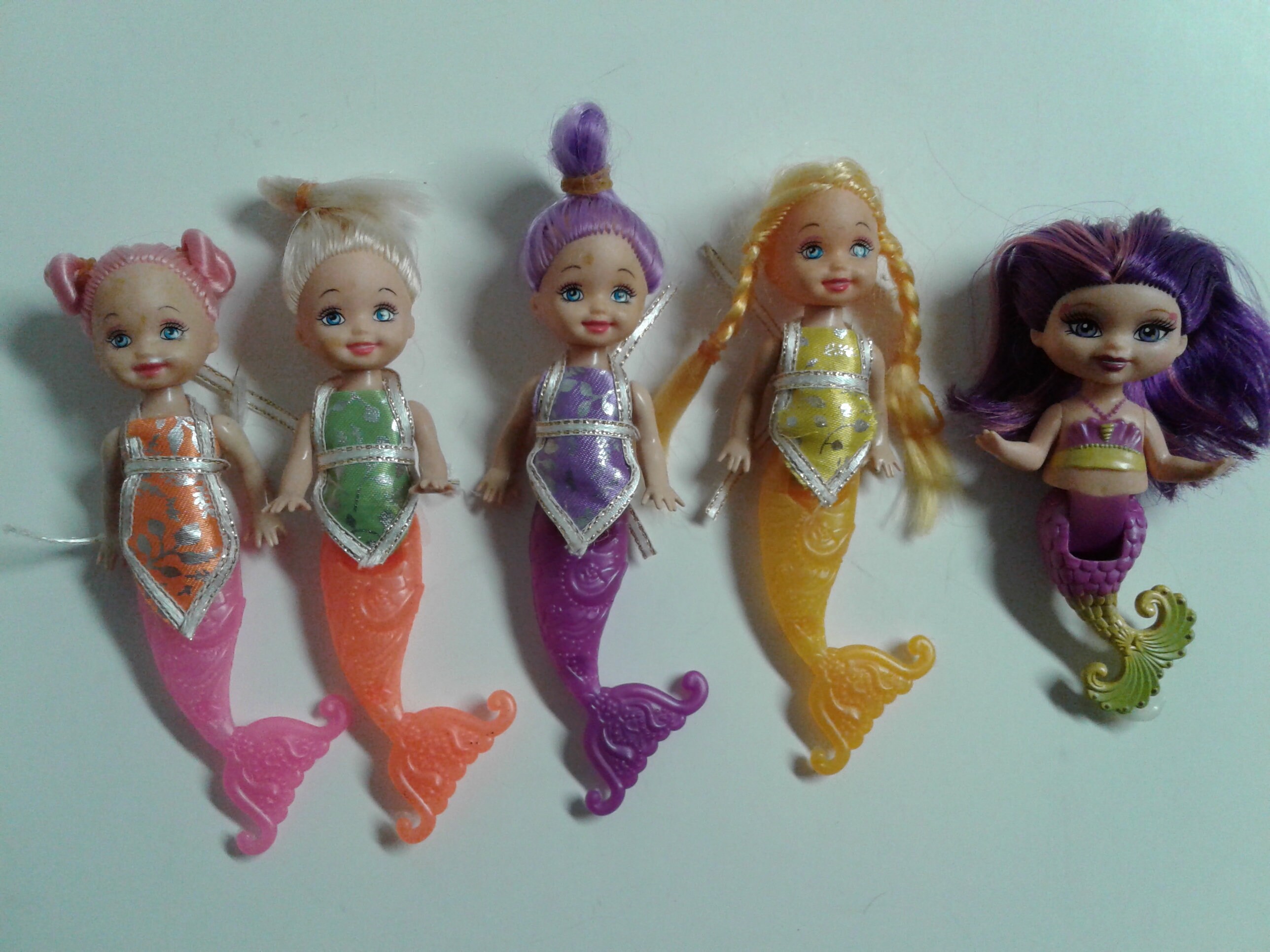 Kawaii Mini Mermaid Doll Figures, Brinquedos para Crianças, Baby