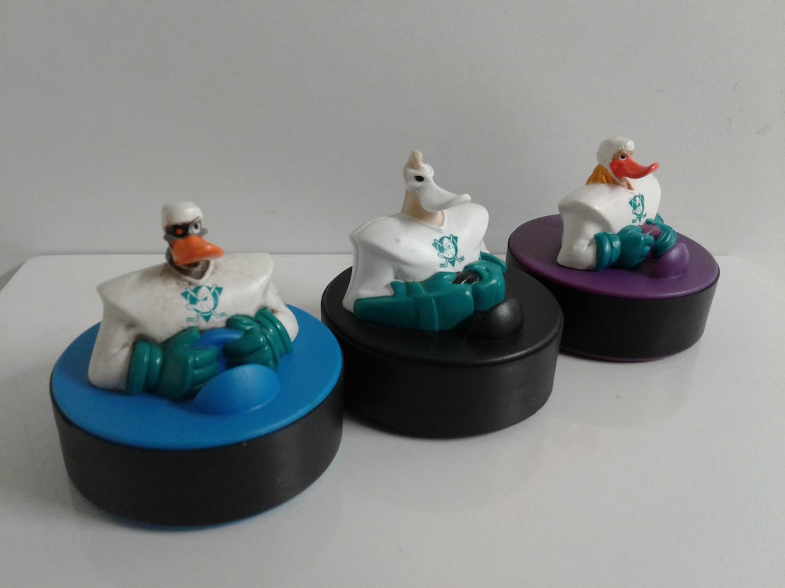 Disney's Mighty Ducks Hockey Pucks Lot Of 3 Etsy