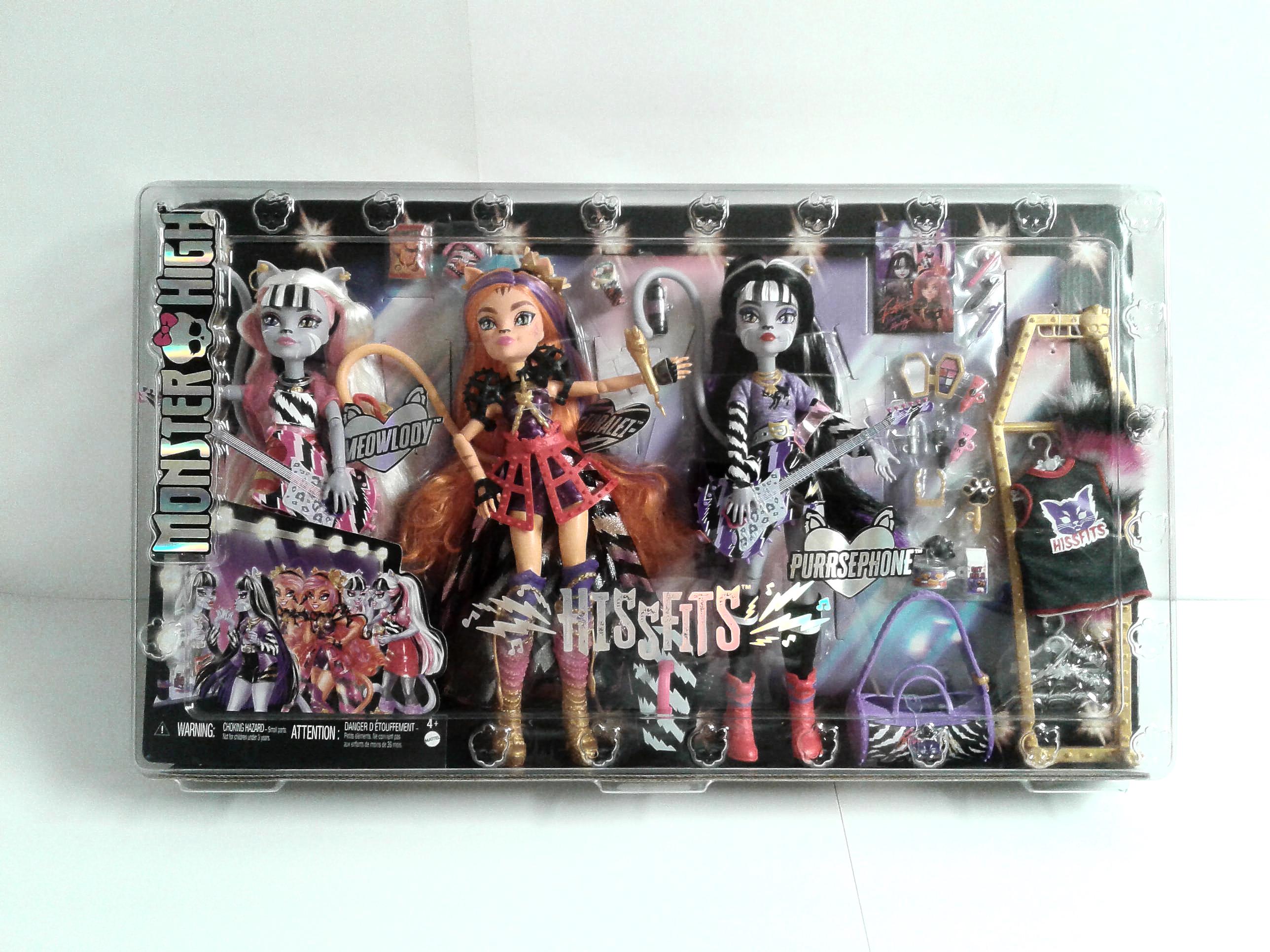 Mattel Monster High Dolls the Hissfits Band 3 Pack With Toralei