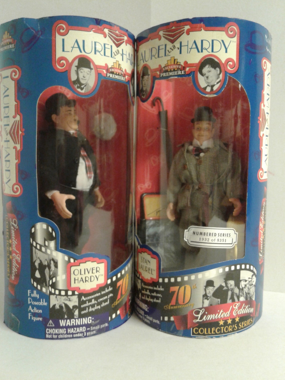 New LAUREL & HARDY Poseable Doll/Action Figures Etsy